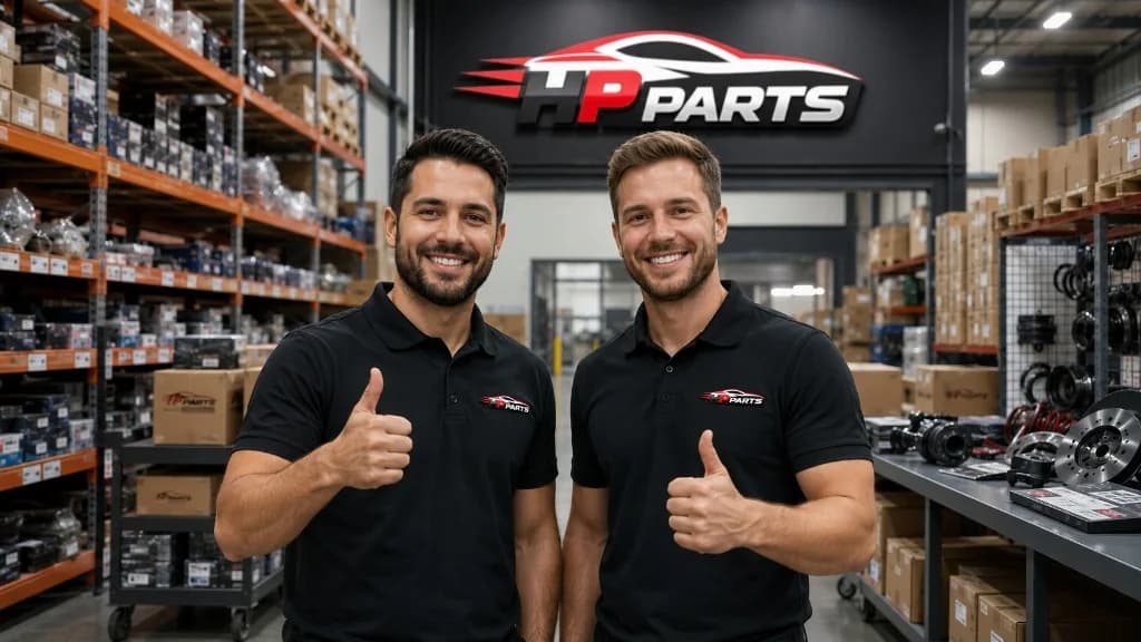 Het HP Parts team in het magazijn